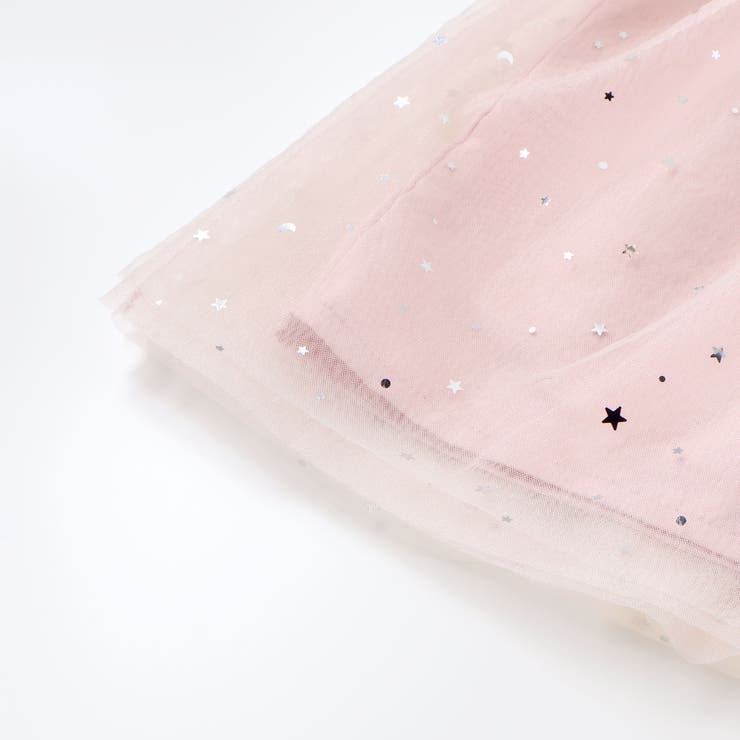 きらめく星のチュールマントつきベロアワンピース(80~130cm) | SLAP SLIP | 詳細画像13 