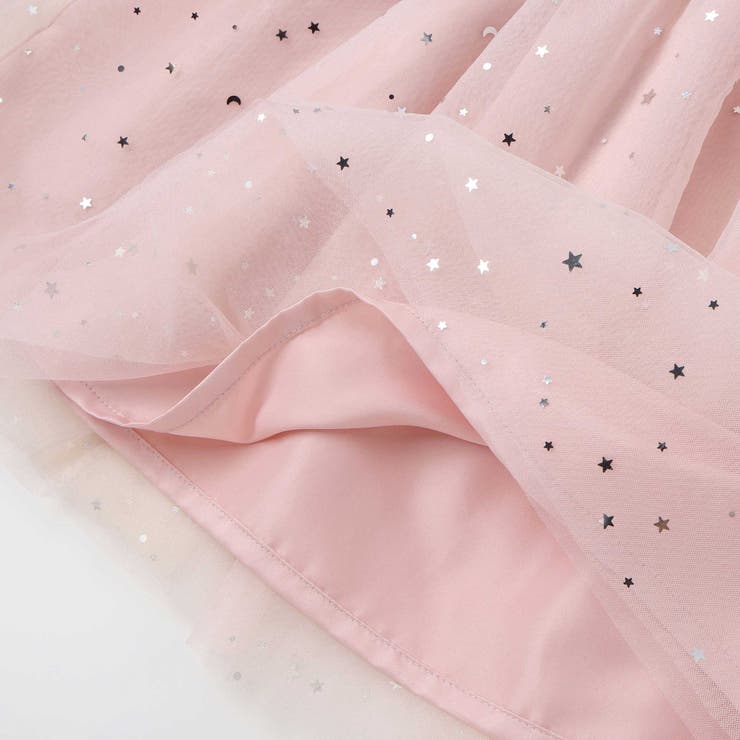 きらめく星のチュールマントつきベロアワンピース(80~130cm) | SLAP SLIP | 詳細画像14 