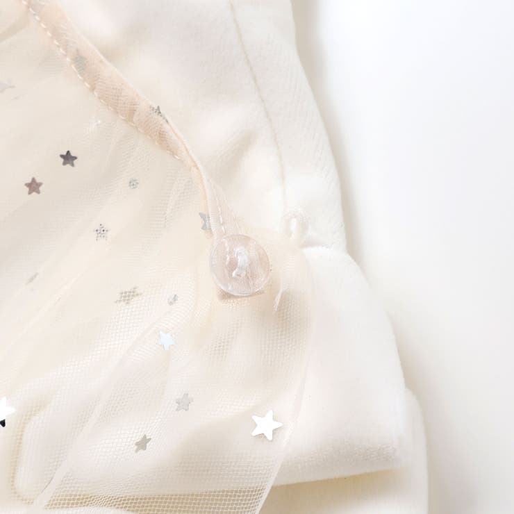 きらめく星のチュールマントつきベロアワンピース(80~130cm) | SLAP SLIP | 詳細画像16 