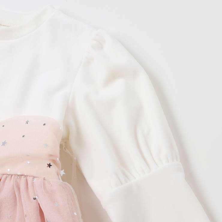 きらめく星のチュールマントつきベロアワンピース(80~130cm) | SLAP SLIP | 詳細画像9 