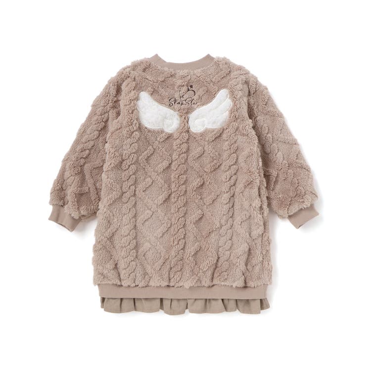 【お揃い】天使の羽もこもこケーブルボアワンピース(80~130cm) | SLAP SLIP | 詳細画像10 