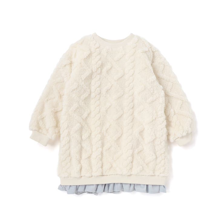 【お揃い】天使の羽もこもこケーブルボアワンピース(80~130cm) | SLAP SLIP | 詳細画像6 