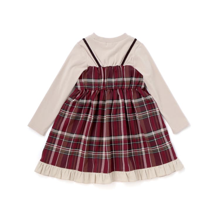 【お揃い】キラキラ刺しゅうボアドッキングワンピース(80~130cm) | SLAP SLIP | 詳細画像10 