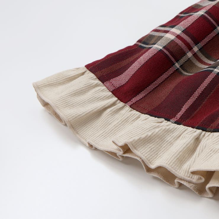 【お揃い】キラキラ刺しゅうボアドッキングワンピース(80~130cm) | SLAP SLIP | 詳細画像15 