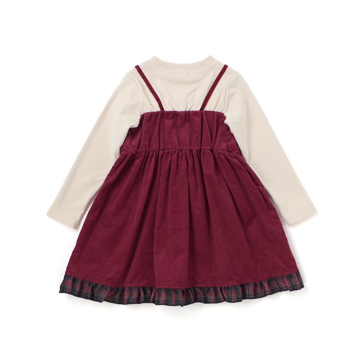 【お揃い】キラキラ刺しゅうボアドッキングワンピース(80~130cm) | SLAP SLIP | 詳細画像6 