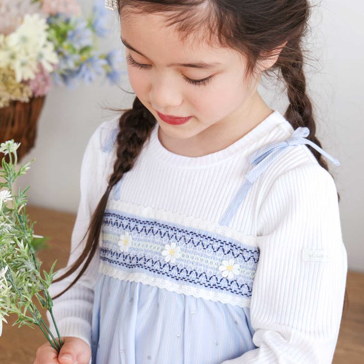 花柄キラッとストライプドッキングワンピース(80~130cm) | SLAP SLIP | 詳細画像4 