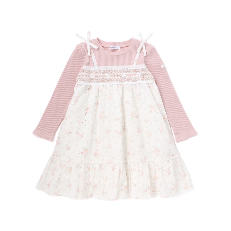 花柄キラッとストライプドッキングワンピース(80~130cm) | SLAP SLIP | 詳細画像5 