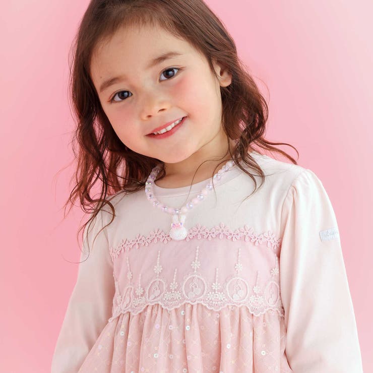 【スラプリ】キラキラチュールドッキングワンピース(80~130cm) | SLAP SLIP | 詳細画像5 