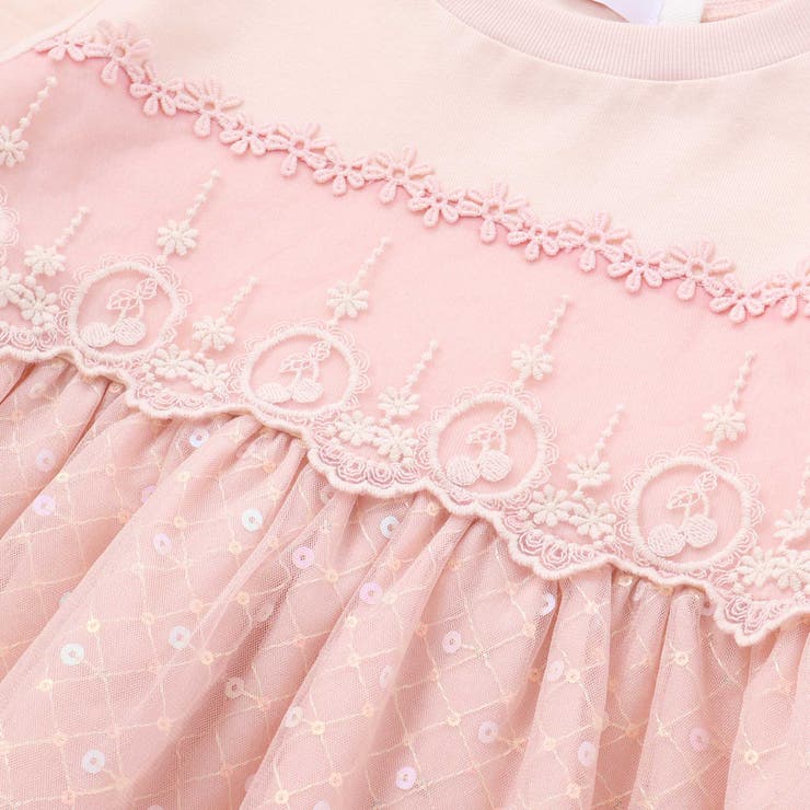 【スラプリ】キラキラチュールドッキングワンピース(80~130cm) | SLAP SLIP | 詳細画像9 