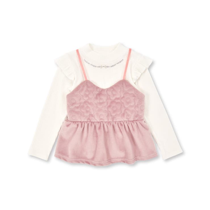 GOLDS♡肩紐ビジュー♡ふりふりラッフルフリル♡レースキャミトップス