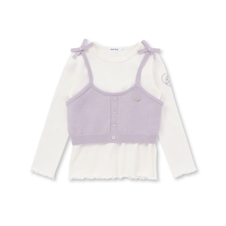 ラメニットビスチェ+テレコTシャツ2点セット(90~130cm) | SLAP SLIP | 詳細画像5 