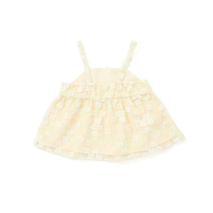 【お揃い】お花レースキャミ+天竺長袖Tシャツ2点セット(80~130cm) | SLAP SLIP | 詳細画像6 