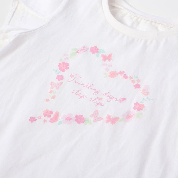 ラメチュールキャミソール+半袖Tシャツ2点セット(80~130cm) | SLAP SLIP | 詳細画像10 