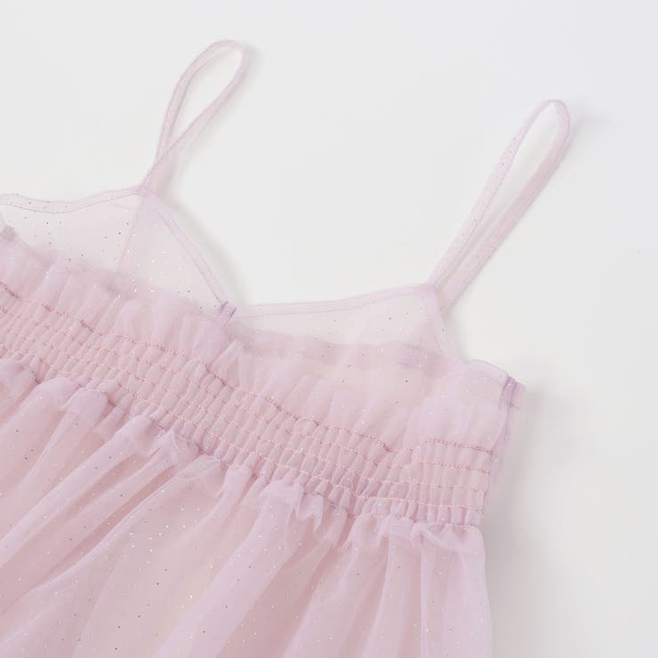 ラメチュールキャミソール+半袖Tシャツ2点セット(80~130cm) | SLAP SLIP | 詳細画像14 