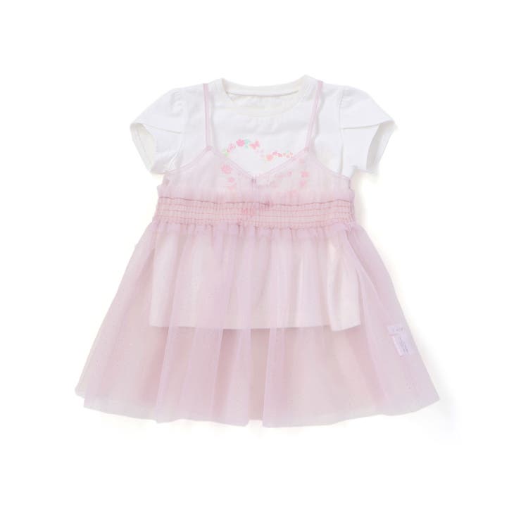 ラメチュールキャミソール+半袖Tシャツ2点セット(80~130cm) | SLAP SLIP | 詳細画像5 