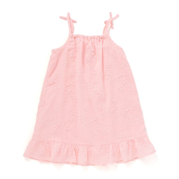 お花刺しゅうカーディガン+肩リボンキャミソールワンピース2点セット(90~130… | SLAP SLIP | 詳細画像8 