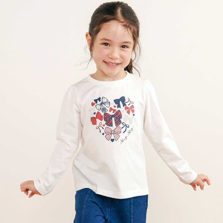 【お揃い】チェックティアードキャミソール+フロントプリント長袖カットソー2点セッ… | SLAP SLIP | 詳細画像4 