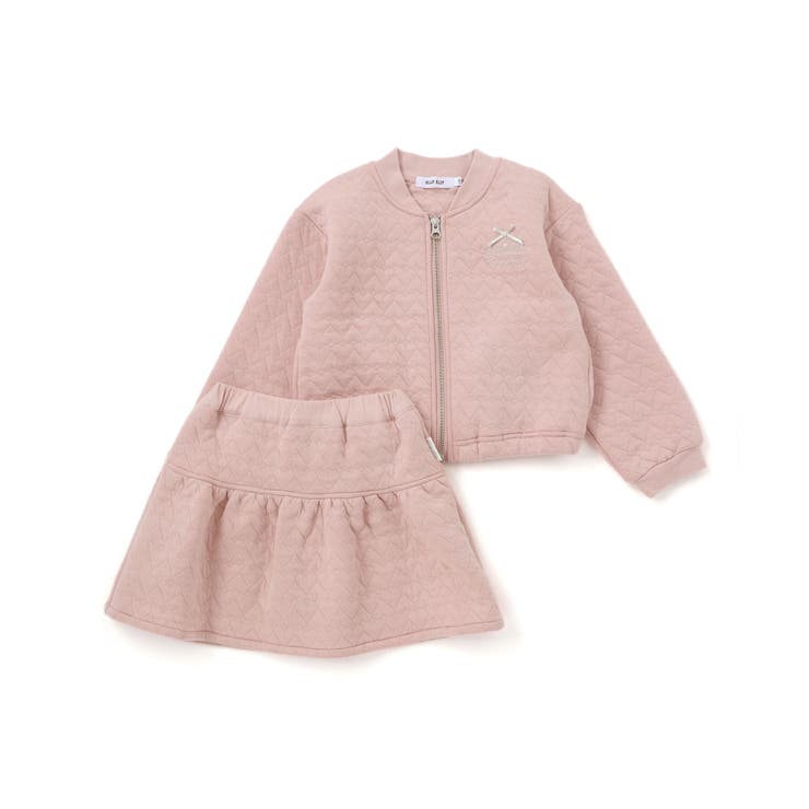 ギュギュっとハート柄キルトジャケット+スカパンセットアップ(90~130cm) | SLAP SLIP | 詳細画像5 