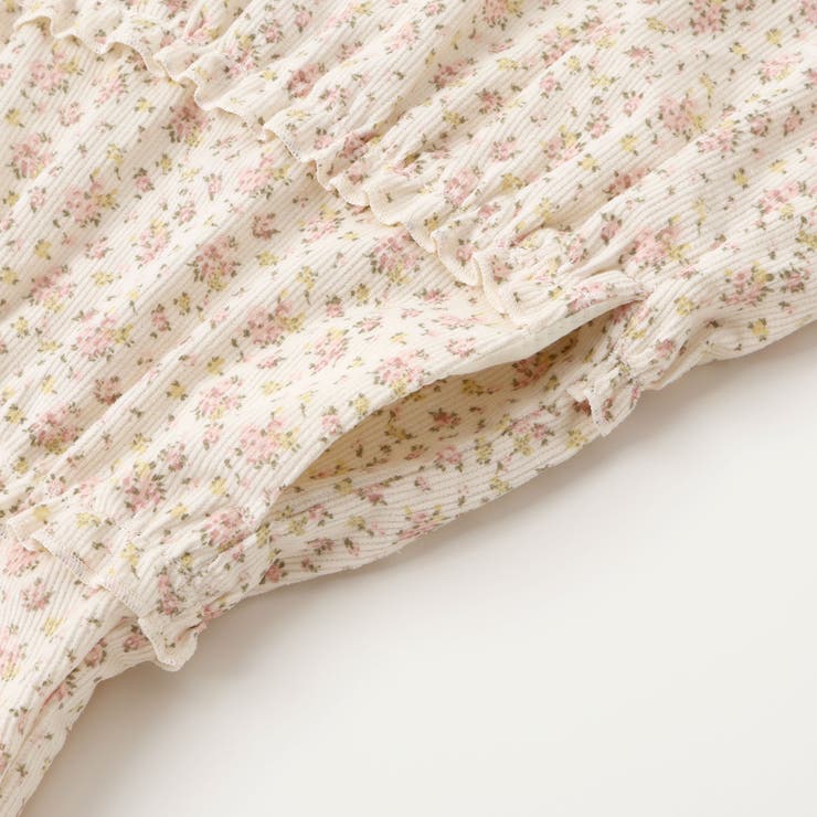 【お揃い】チェック花柄コーデュロイワンピース+ニットベスト2点セット(80~13… | SLAP SLIP | 詳細画像10 