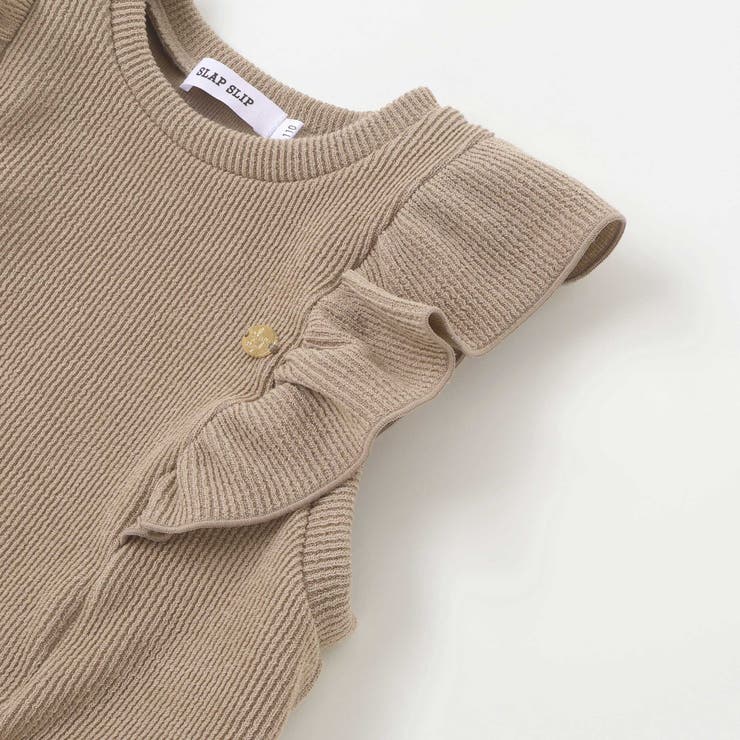 【お揃い】チェック花柄コーデュロイワンピース+ニットベスト2点セット(80~13… | SLAP SLIP | 詳細画像16 