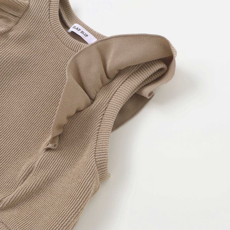 【お揃い】チェック花柄コーデュロイワンピース+ニットベスト2点セット(80~13… | SLAP SLIP | 詳細画像17 