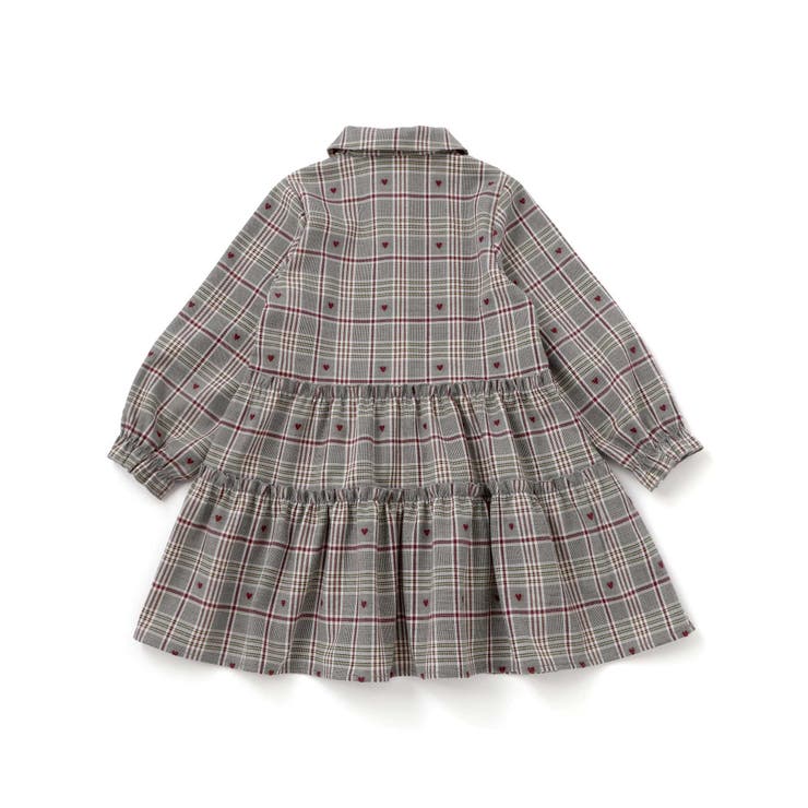 【お揃い】チェック花柄コーデュロイワンピース+ニットベスト2点セット(80~13… | SLAP SLIP | 詳細画像23 