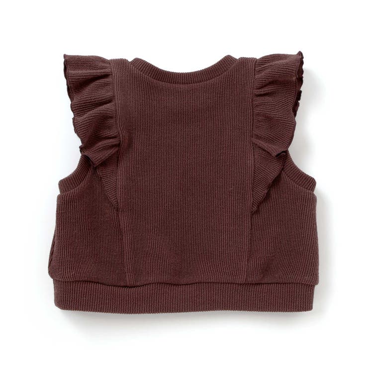 【お揃い】チェック花柄コーデュロイワンピース+ニットベスト2点セット(80~13… | SLAP SLIP | 詳細画像24 