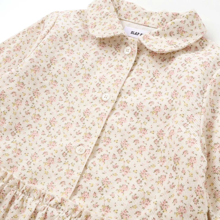 【お揃い】チェック花柄コーデュロイワンピース+ニットベスト2点セット(80~13… | SLAP SLIP | 詳細画像8 