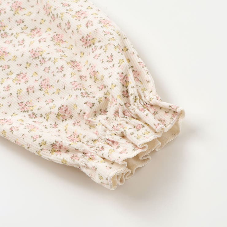 【お揃い】チェック花柄コーデュロイワンピース+ニットベスト2点セット(80~13… | SLAP SLIP | 詳細画像9 