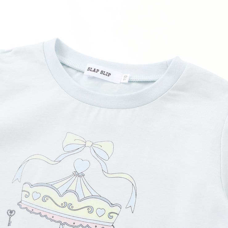 メリーゴーランドプリントTシャツ+チュールキャミワンピース(90~130cm) | SLAP SLIP | 詳細画像19 