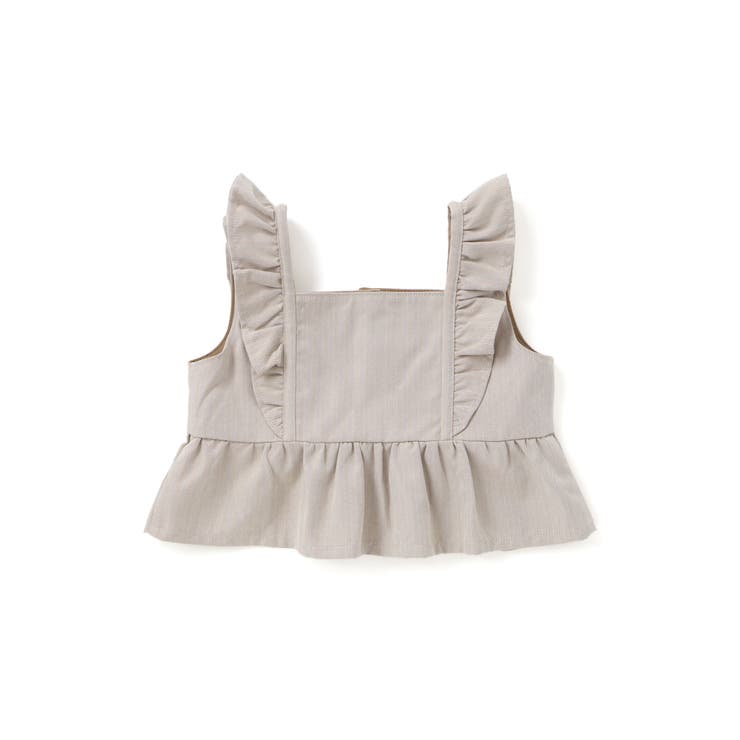 【お揃い】ヘリンボーンチェックフリルビスチェ+パンツセットアップ(80~130c… | SLAP SLIP | 詳細画像4 