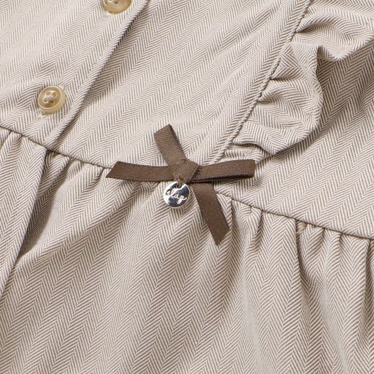【お揃い】ヘリンボーンチェックフリルビスチェ+パンツセットアップ(80~130c… | SLAP SLIP | 詳細画像8 