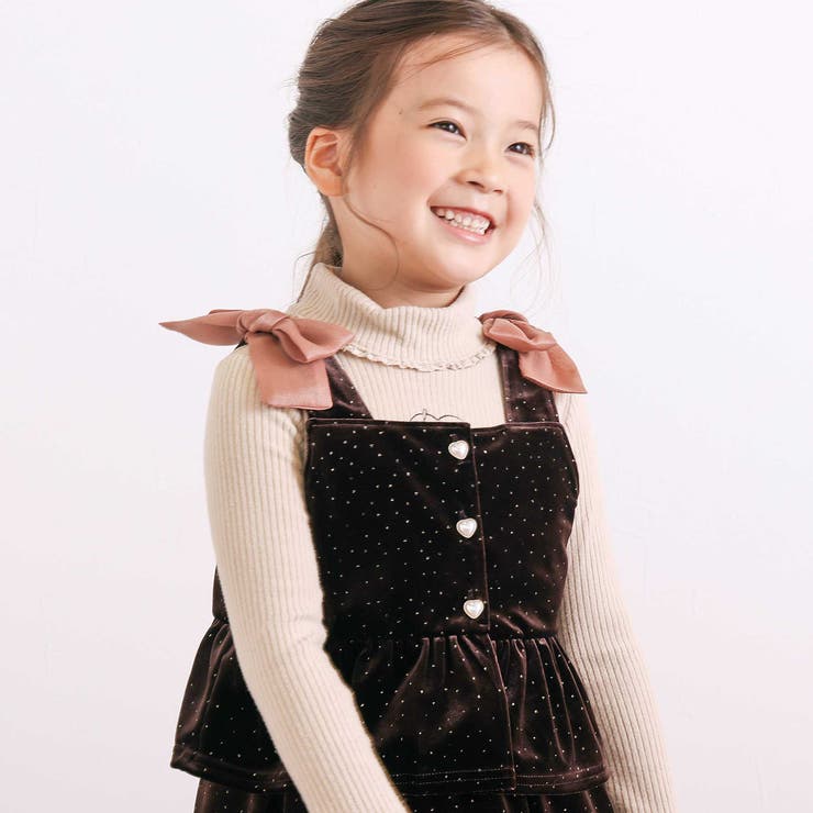 きらめくラメドットベロアビスチェセットアップ(90~130cm) | SLAP SLIP | 詳細画像22 