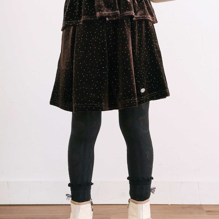 きらめくラメドットベロアビスチェセットアップ(90~130cm) | SLAP SLIP | 詳細画像23 