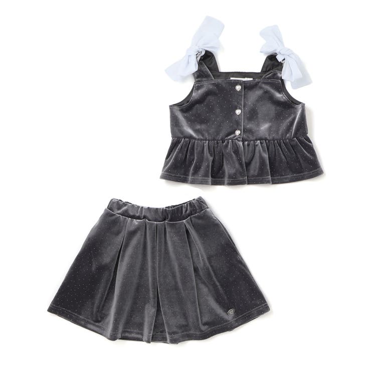 きらめくラメドットベロアビスチェセットアップ(90~130cm) | SLAP SLIP | 詳細画像8 