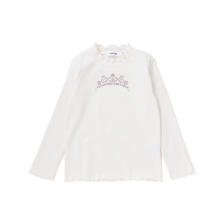 キラキラモチーフ長袖Tシャツ+ファーキャミワンピセット(90~130cm) | SLAP SLIP | 詳細画像12 