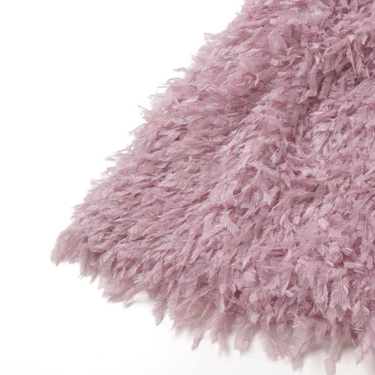 キラキラモチーフ長袖Tシャツ+ファーキャミワンピセット(90~130cm) | SLAP SLIP | 詳細画像16 