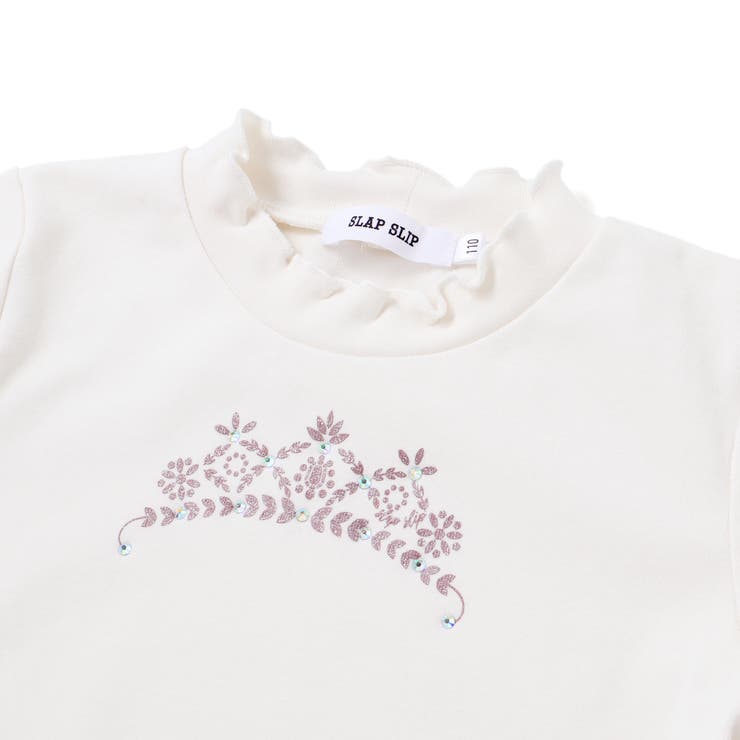 キラキラモチーフ長袖Tシャツ+ファーキャミワンピセット(90~130cm) | SLAP SLIP | 詳細画像19 