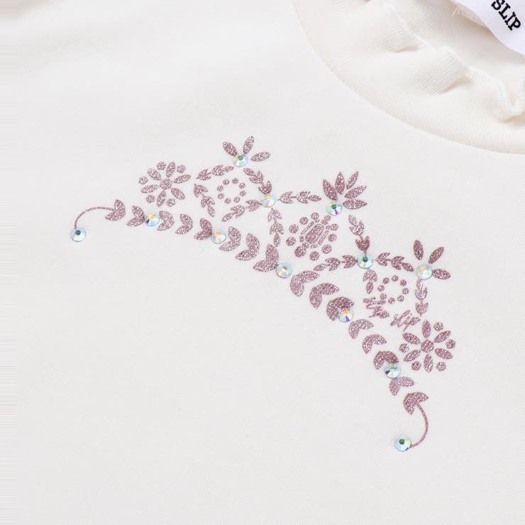 キラキラモチーフ長袖Tシャツ+ファーキャミワンピセット(90~130cm) | SLAP SLIP | 詳細画像20 