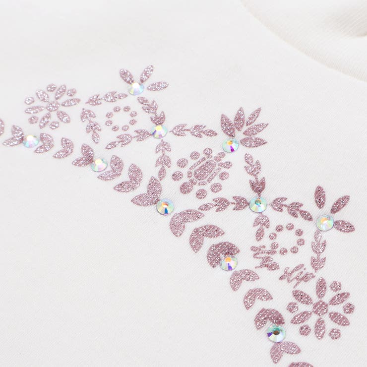 キラキラモチーフ長袖Tシャツ+ファーキャミワンピセット(90~130cm) | SLAP SLIP | 詳細画像21 