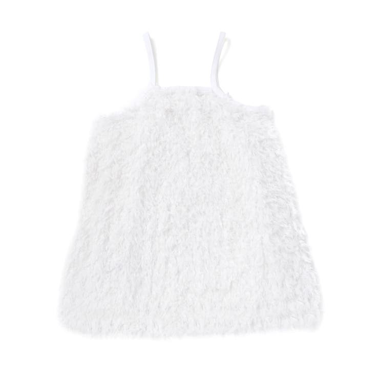 キラキラモチーフ長袖Tシャツ+ファーキャミワンピセット(90~130cm) | SLAP SLIP | 詳細画像5 