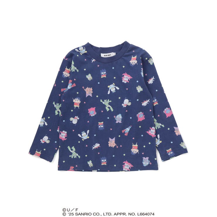 フロントプリント半袖Tシャツ+総柄長袖Tシャツ2点セット | SLAP SLIP | 詳細画像13 