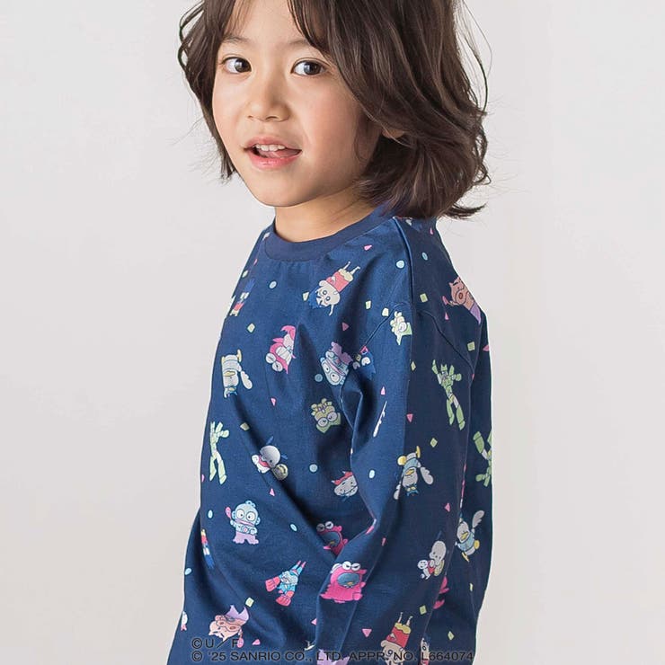 フロントプリント半袖Tシャツ+総柄長袖Tシャツ2点セット | SLAP SLIP | 詳細画像5 