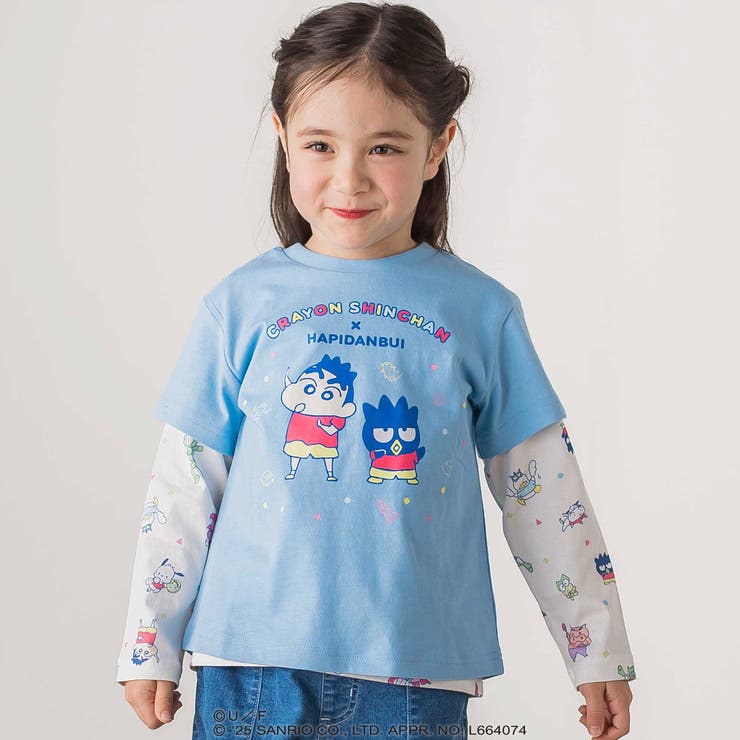 フロントプリント半袖Tシャツ+総柄長袖Tシャツ2点セット | SLAP SLIP | 詳細画像7 