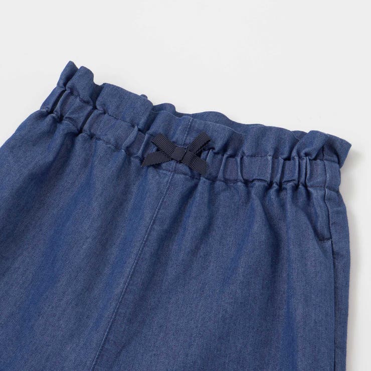 キラキラ刺しゅう裾スカラップ無地ドットライトオンスデニムセットアップ(90~13… | SLAP SLIP | 詳細画像12 