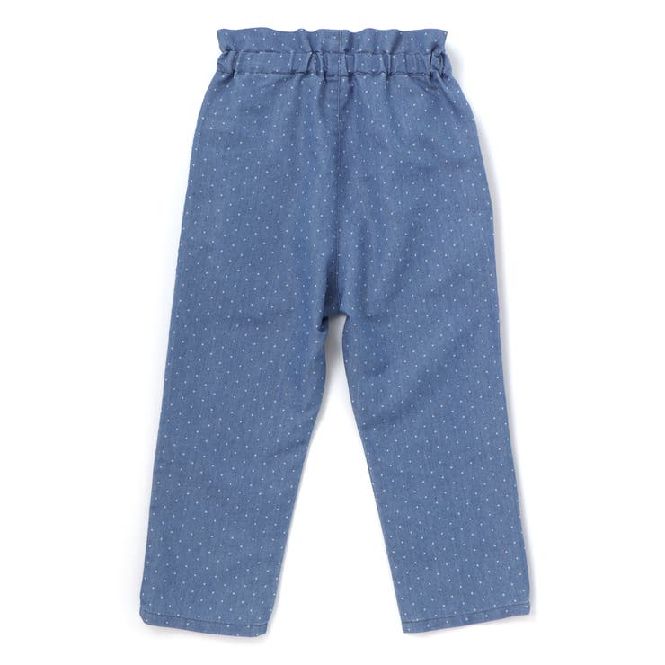 キラキラ刺しゅう裾スカラップ無地ドットライトオンスデニムセットアップ(90~13… | SLAP SLIP | 詳細画像19 