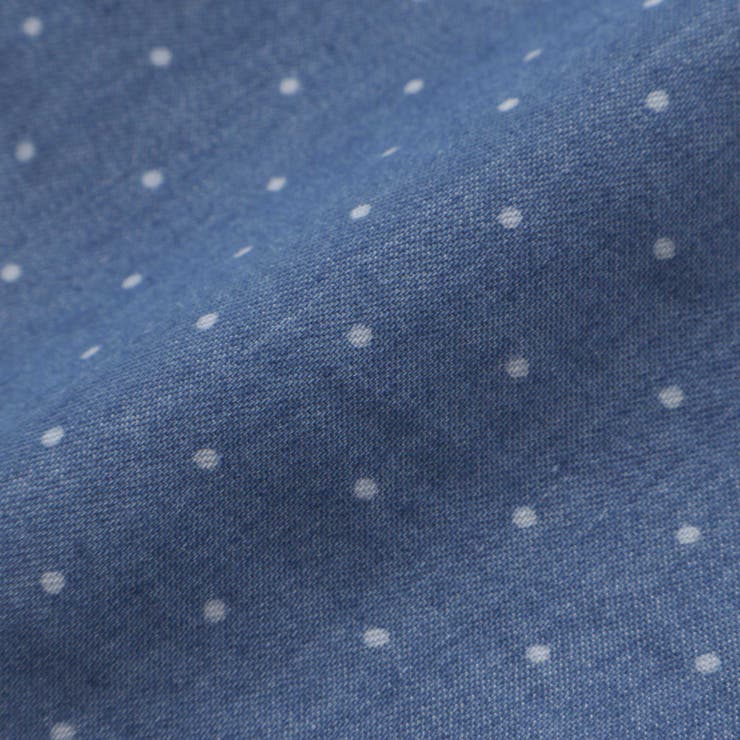 キラキラ刺しゅう裾スカラップ無地ドットライトオンスデニムセットアップ(90~13… | SLAP SLIP | 詳細画像21 