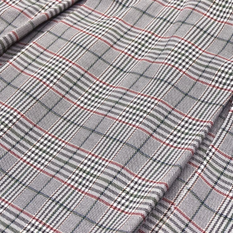 【お揃い】リボン風襟付き肩あきチェックタック入りジャンパースカート(80~140… | SLAP SLIP | 詳細画像9 