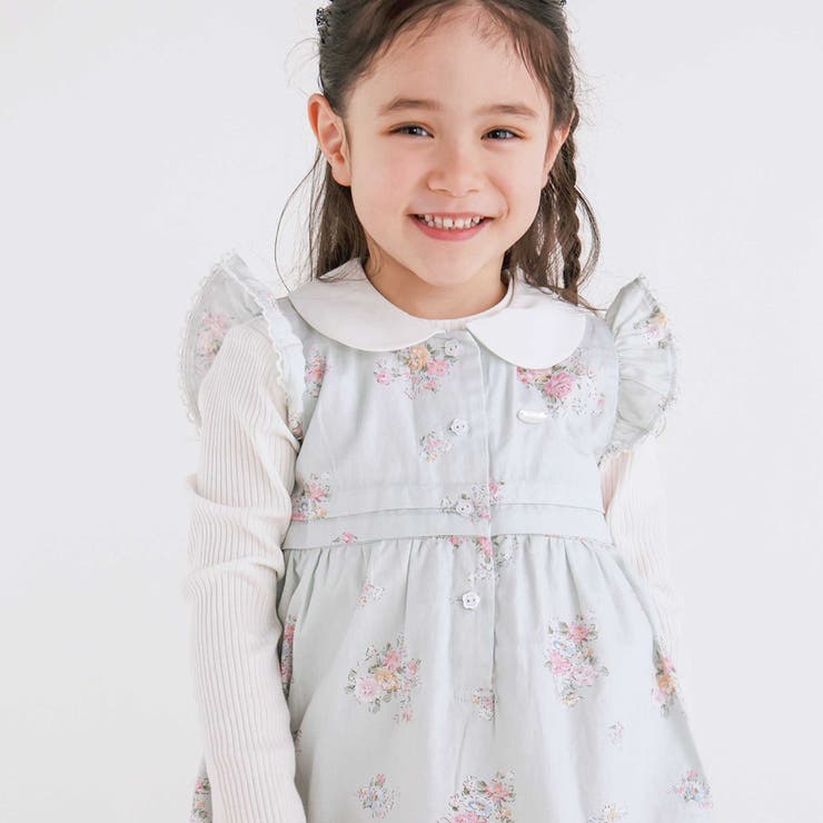 花柄ウエストタックジャンパースカート(80~130cm) | SLAP SLIP | 詳細画像4 