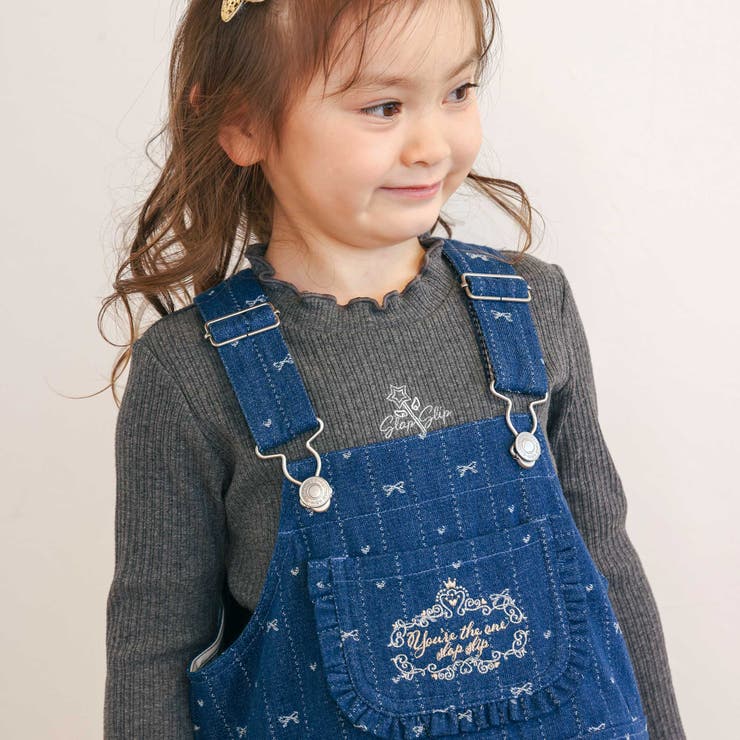 デニムツイル総柄ジャンパースカート(80~130cm) | SLAP SLIP | 詳細画像6 